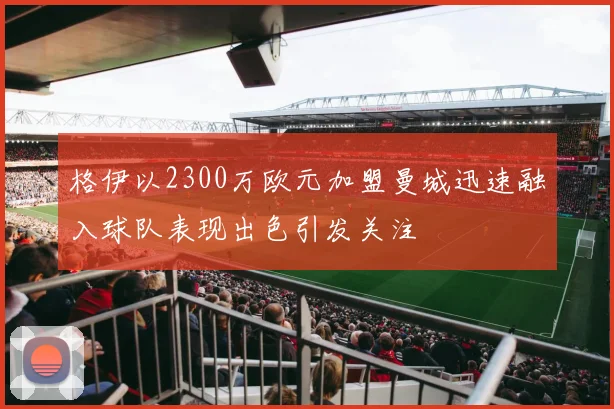 格伊以2300万欧元加盟曼城迅速融入球队表现出色引发关注